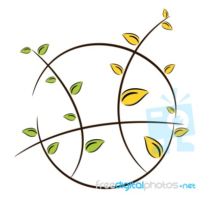 Nature Tree Symbol Illustration Stock Image