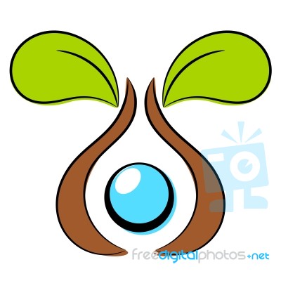 Nature Tree Symbol Illustration Stock Image