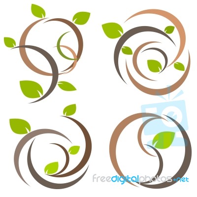 Nature Tree Symbol Illustration Stock Image