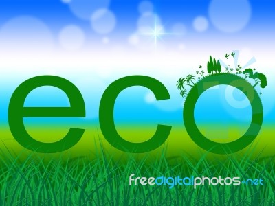 Nature Word Indicates Go Green And Earth Stock Image