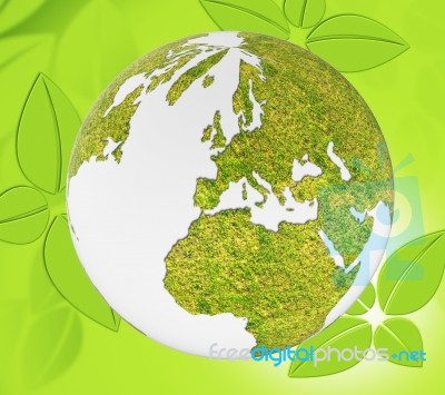 Nature World Represents Global Environmental And Natural Stock Image