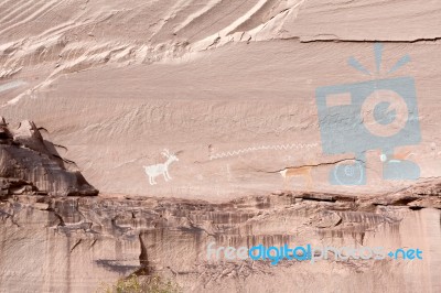 Navajo Indian Paintings Stock Photo