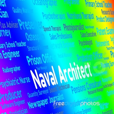 Naval Architect Representing Position Architecture And Work Stock Image