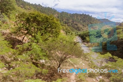 Near Dipilto Landscape View At The River And Mountains Stock Photo