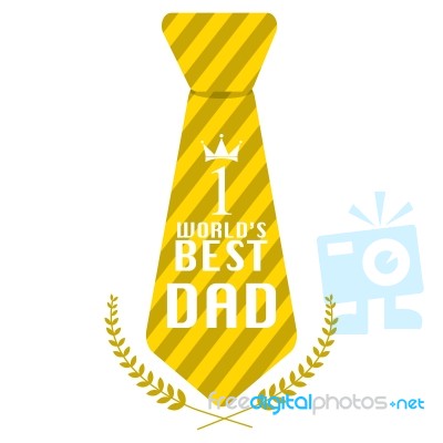 Necktie Dad Father Day Symbol Icon  Illustration Eps10 On White Background Stock Image