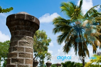 Nelson's Dockyard In Antigua Stock Photo