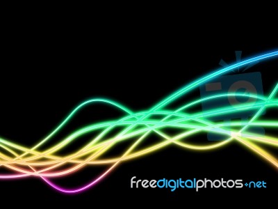 Neon Background Represents Illuminated Glowing And Twist Stock Image