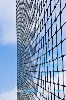 Net With Blue Sky Stock Photo