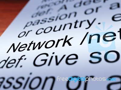 Network Definition Stock Photo