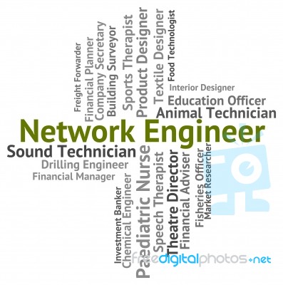 Network Engineer Representing Global Communications And Computer… Stock Image