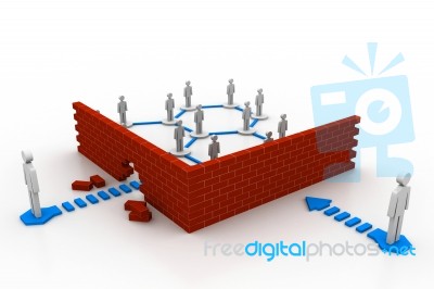 Network Firewall Stock Image