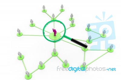 Network Search Stock Image