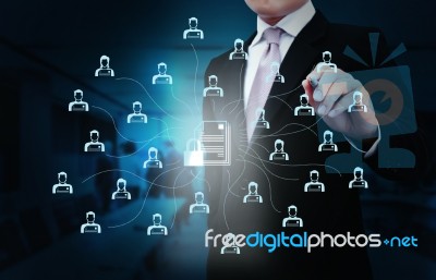 Network Security Technology Stock Photo