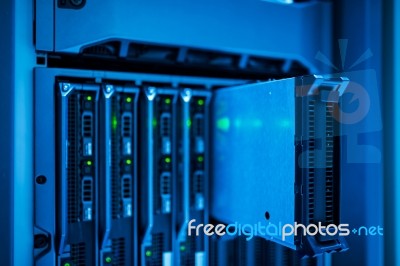 Network Servers Stock Photo