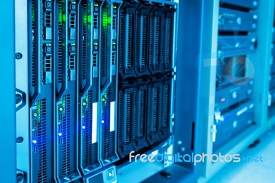 Network Servers Stock Photo