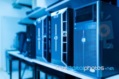 Network Servers Stock Photo