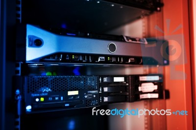 Network Servers Stock Photo