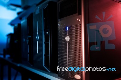 Network Servers Stock Photo