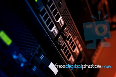 Network Servers Stock Photo