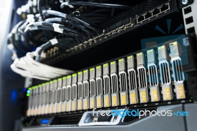 Network Servers Stock Photo