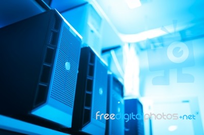 Network Servers Stock Photo