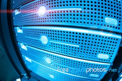 Network Servers Stock Photo