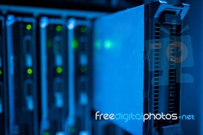 Network Servers Stock Photo