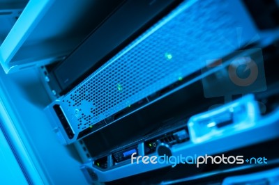 Network Servers Stock Photo