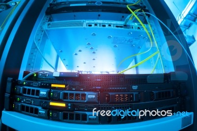 Network Servers Stock Photo