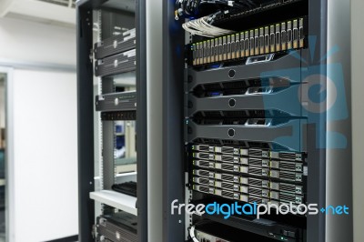 Network Servers Stock Photo