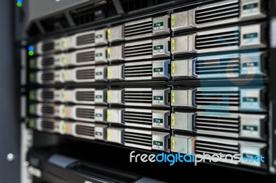 Network Servers Stock Photo