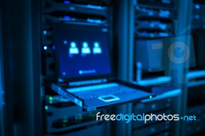 Network Servers Stock Photo