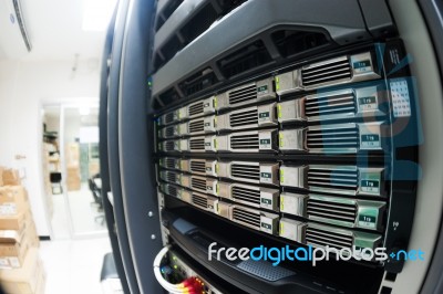 Network Servers Stock Photo