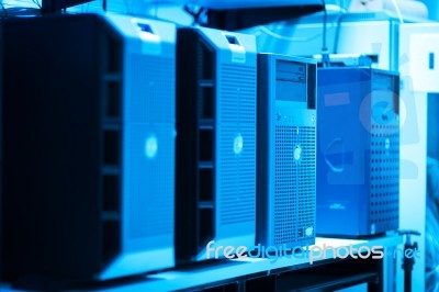 Network Servers Stock Photo