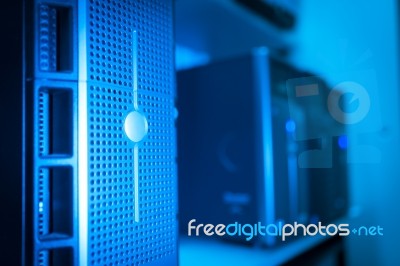 Network Servers Stock Photo