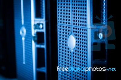 Network Servers Stock Photo