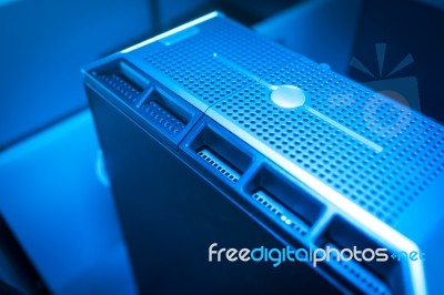 Network Servers Stock Photo