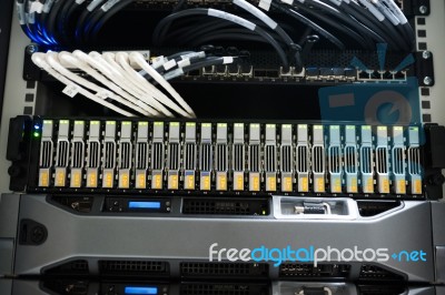 Network Servers Stock Photo