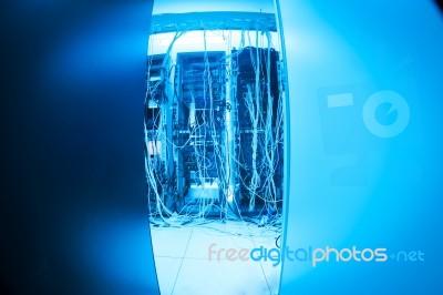 Network Servers Stock Photo