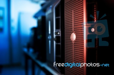 Network Servers Stock Photo