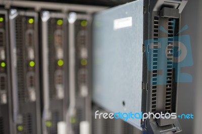 Network Servers Stock Photo