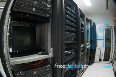 Network Servers Stock Photo