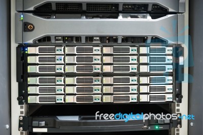 Network Servers Stock Photo