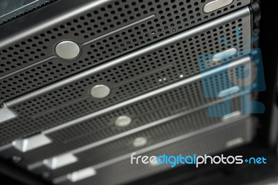 Network Servers Stock Photo