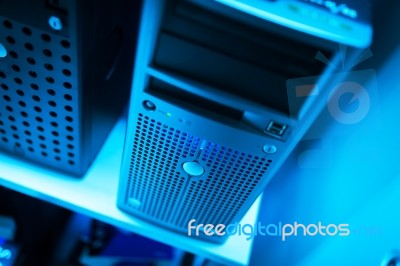 Network Servers Stock Photo