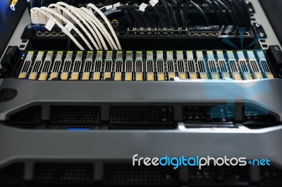 Network Servers Stock Photo