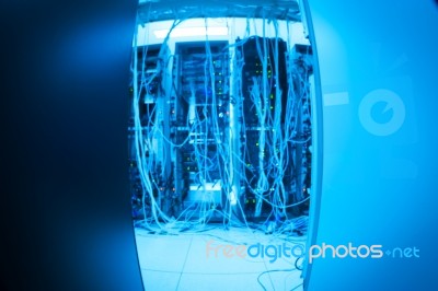 Network Servers Stock Photo