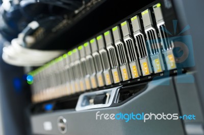 Network Servers Stock Photo