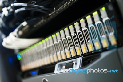 Network Servers Stock Photo