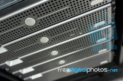 Network Servers Stock Photo